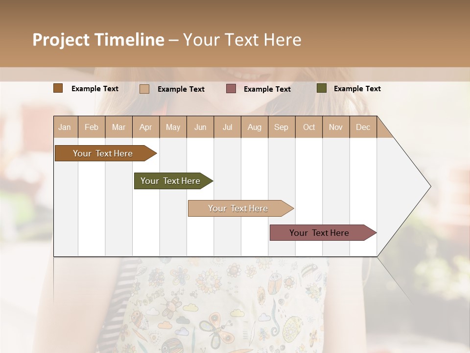 Compost Female Having Fun PowerPoint Template