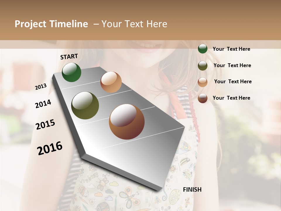 Compost Female Having Fun PowerPoint Template