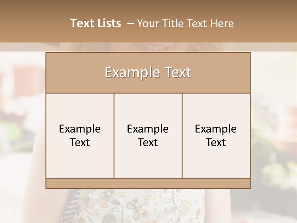 Compost Female Having Fun PowerPoint Template