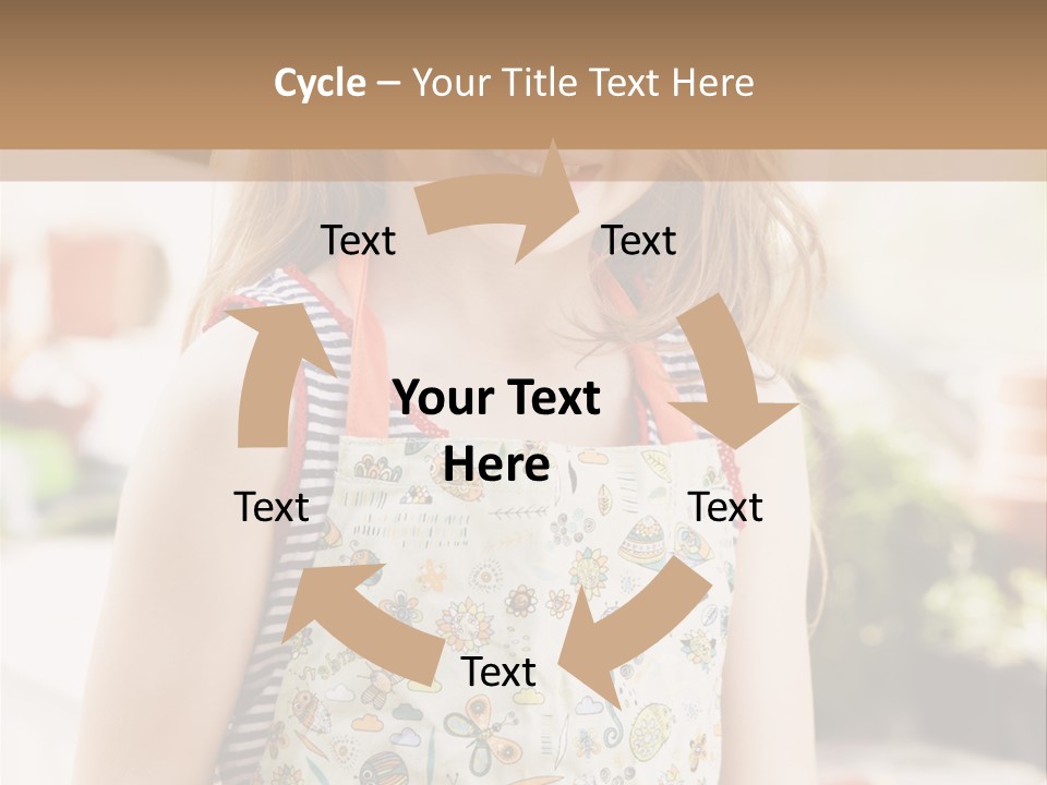 Compost Female Having Fun PowerPoint Template
