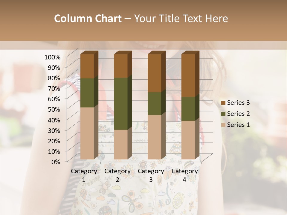 Compost Female Having Fun PowerPoint Template
