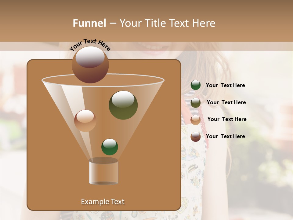 Compost Female Having Fun PowerPoint Template
