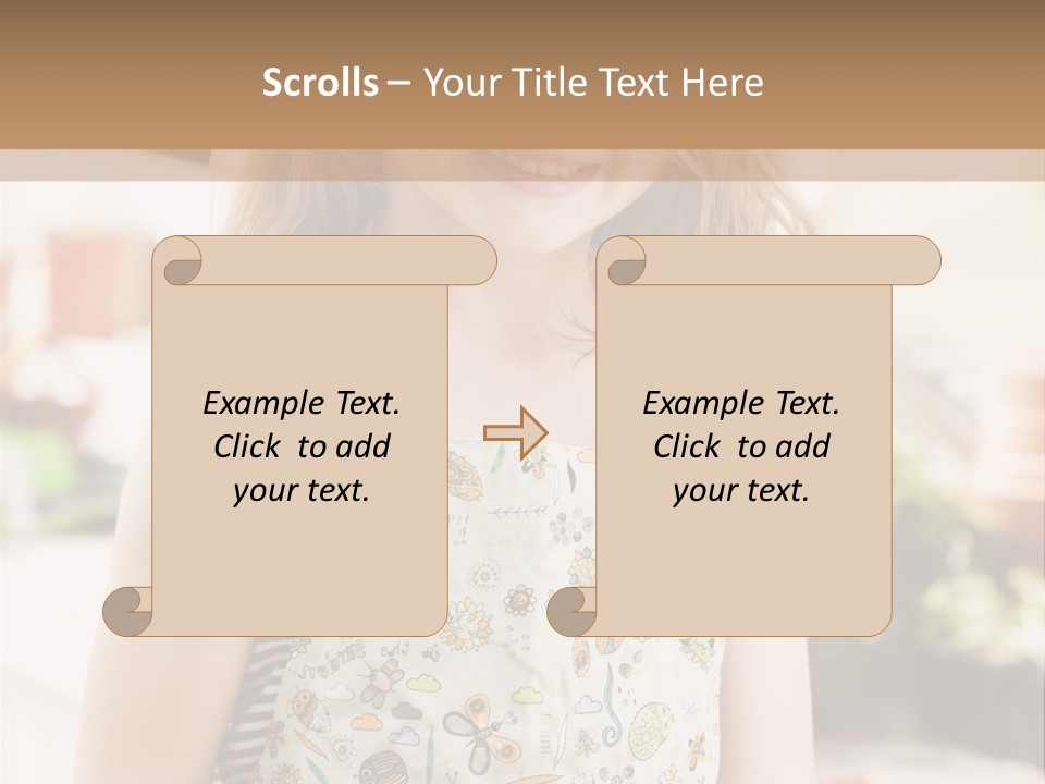 Compost Female Having Fun PowerPoint Template