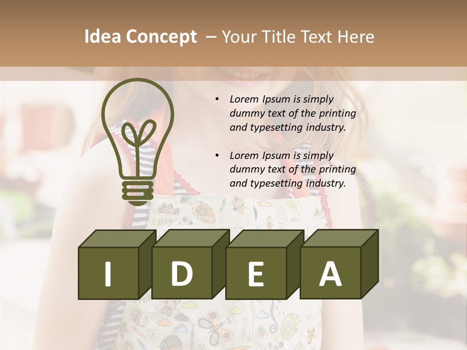 Compost Female Having Fun PowerPoint Template