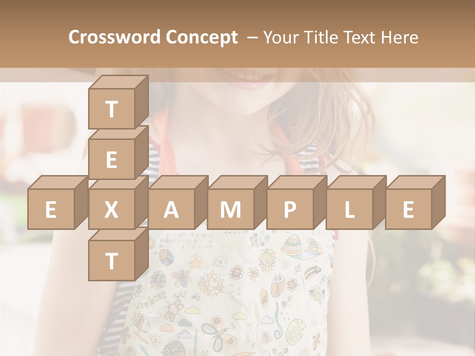 Compost Female Having Fun PowerPoint Template