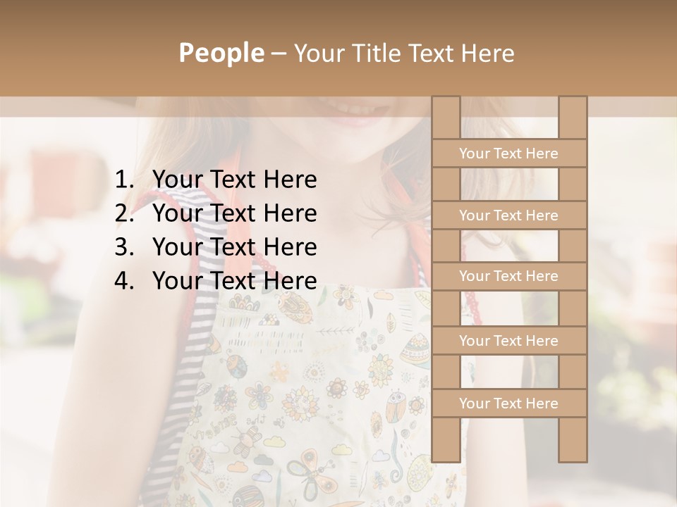 Compost Female Having Fun PowerPoint Template