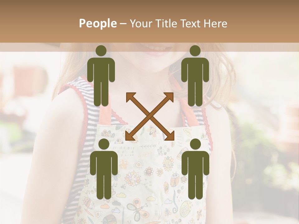 Compost Female Having Fun PowerPoint Template