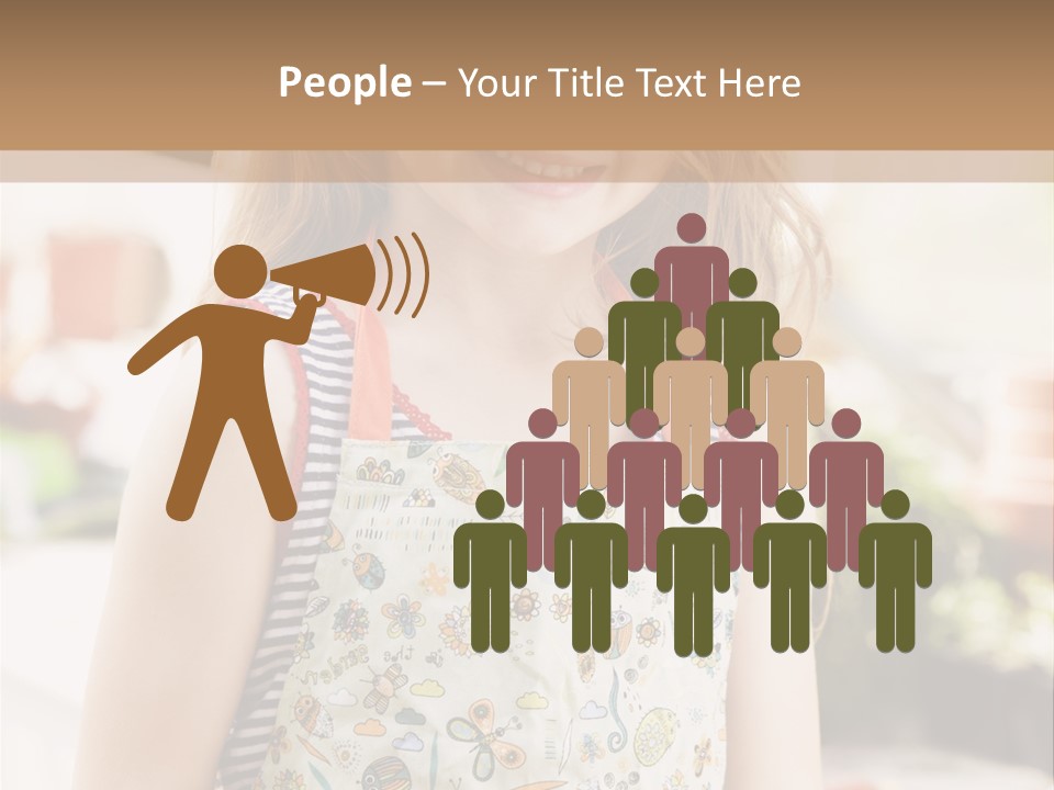 Compost Female Having Fun PowerPoint Template