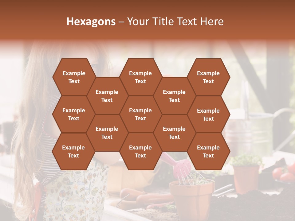 Having Fun At Camera Trowel PowerPoint Template