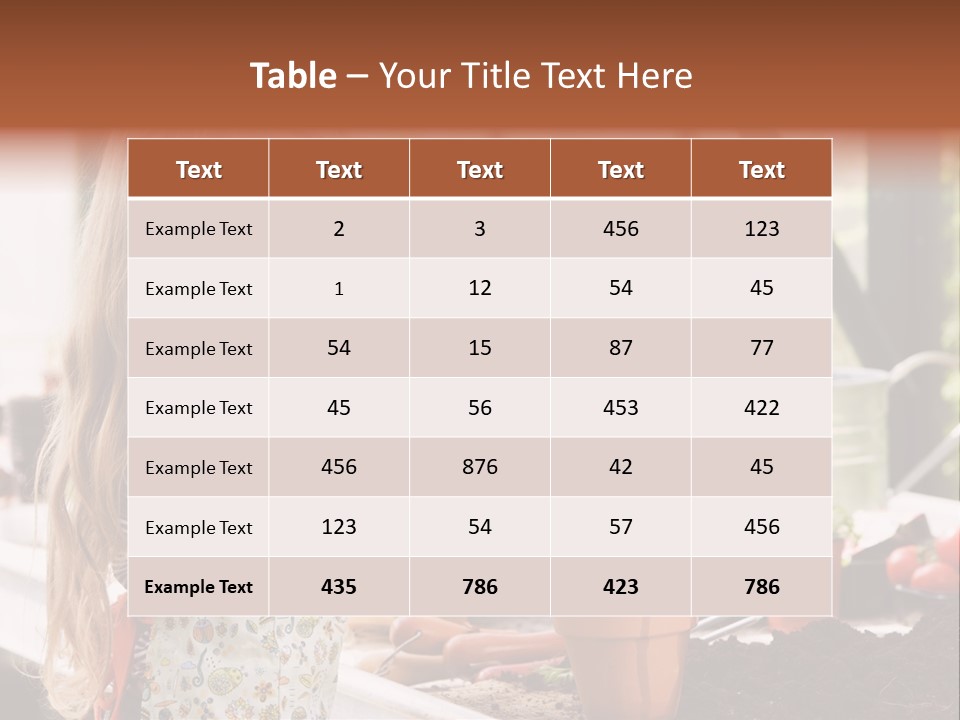 Having Fun At Camera Trowel PowerPoint Template