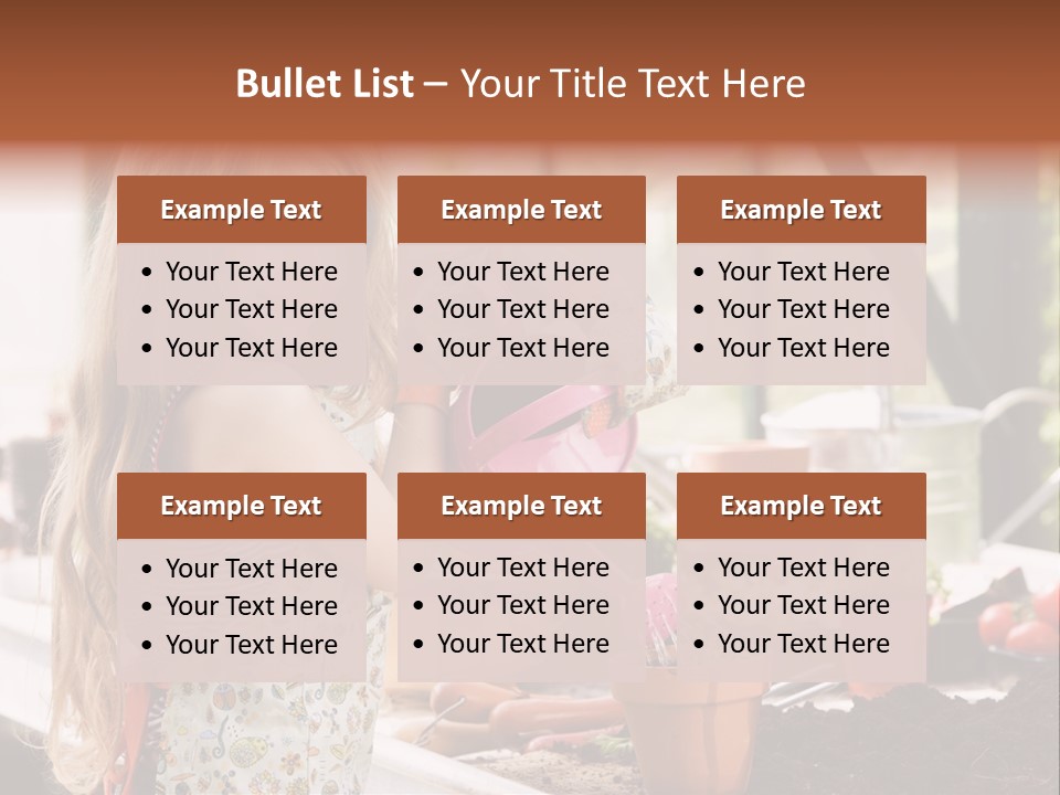 Having Fun At Camera Trowel PowerPoint Template