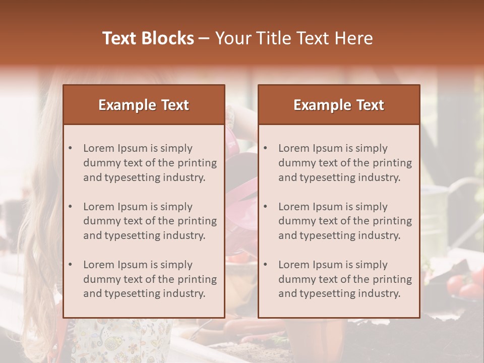 Having Fun At Camera Trowel PowerPoint Template