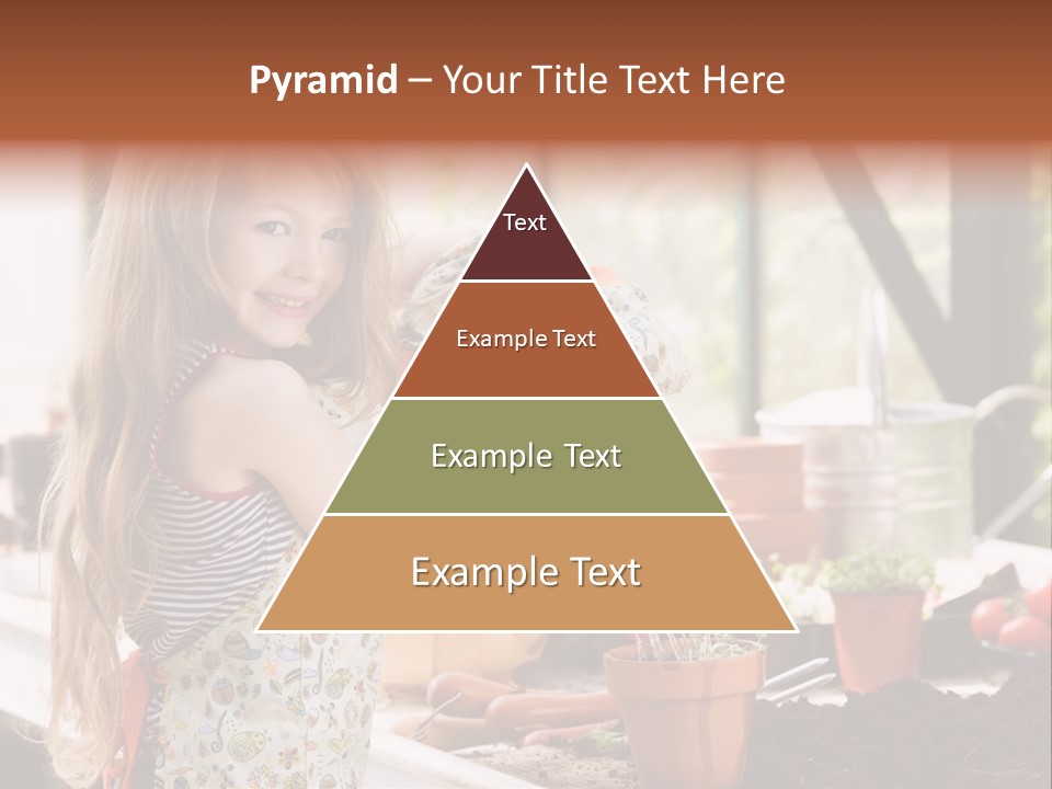 Having Fun At Camera Trowel PowerPoint Template