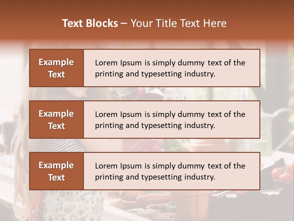 Having Fun At Camera Trowel PowerPoint Template