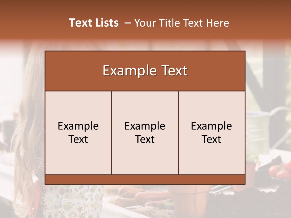 Having Fun At Camera Trowel PowerPoint Template