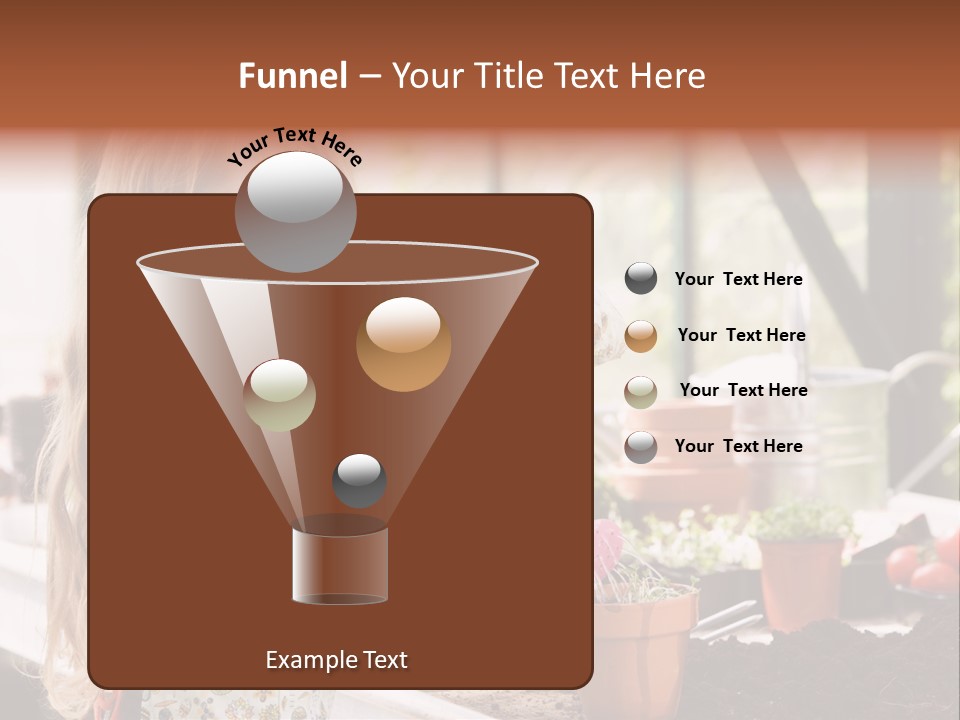 Having Fun At Camera Trowel PowerPoint Template