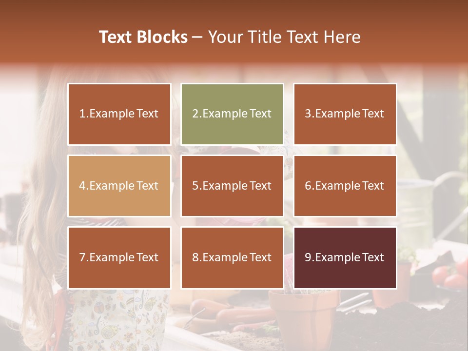 Having Fun At Camera Trowel PowerPoint Template