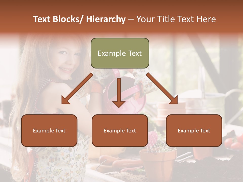Having Fun At Camera Trowel PowerPoint Template