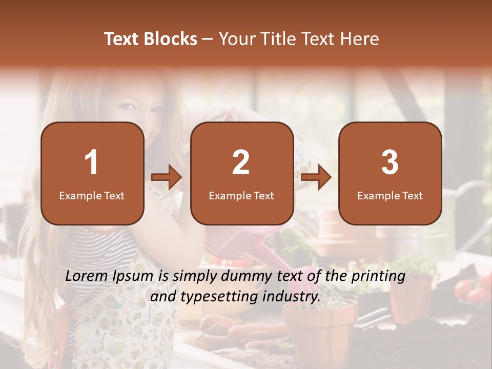 Having Fun At Camera Trowel PowerPoint Template