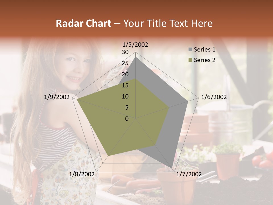 Having Fun At Camera Trowel PowerPoint Template