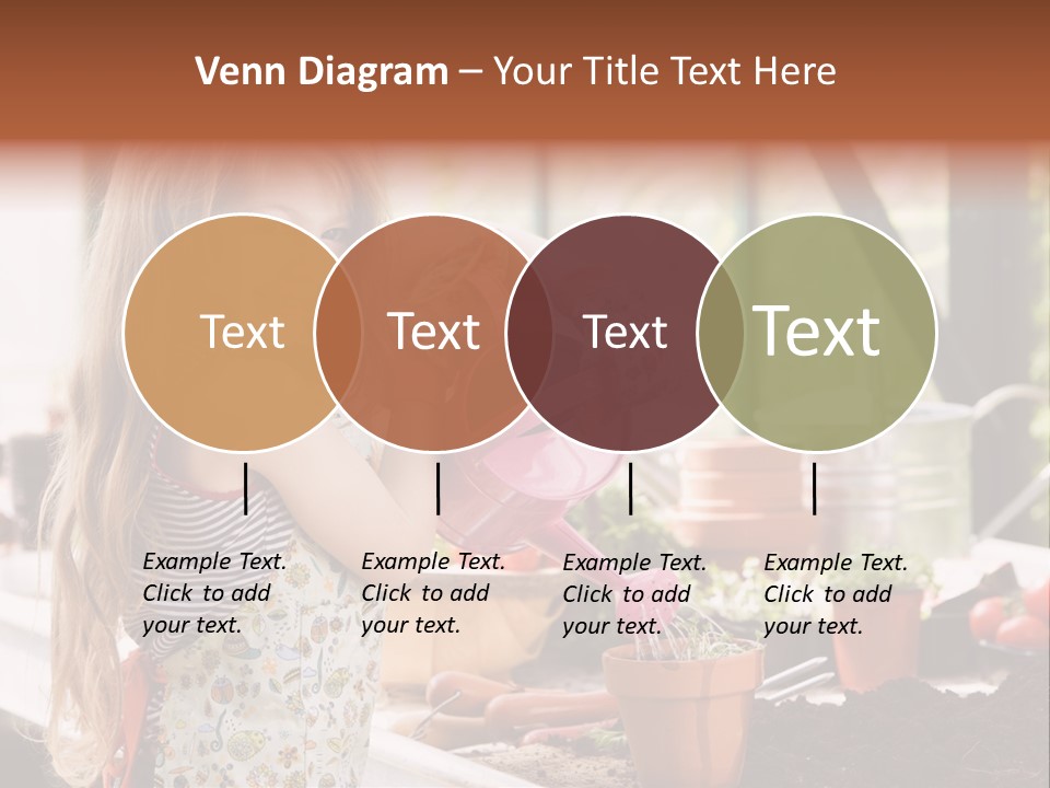 Having Fun At Camera Trowel PowerPoint Template