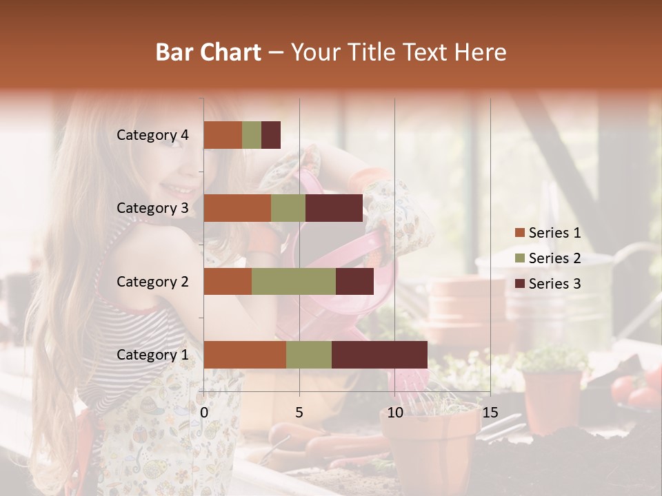 Having Fun At Camera Trowel PowerPoint Template