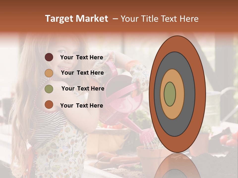 Having Fun At Camera Trowel PowerPoint Template