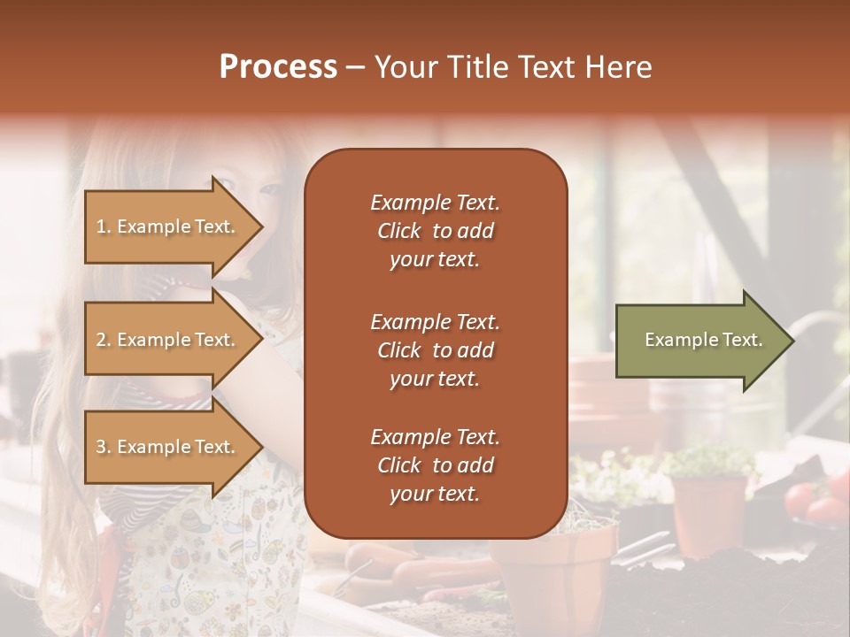 Having Fun At Camera Trowel PowerPoint Template