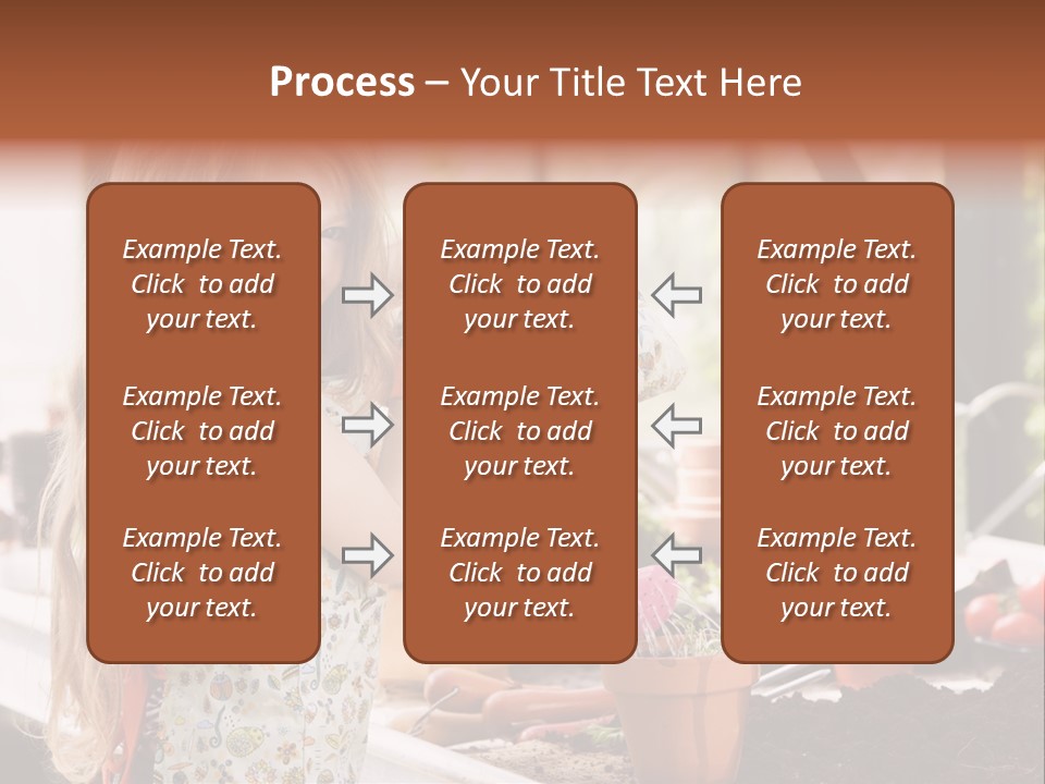 Having Fun At Camera Trowel PowerPoint Template