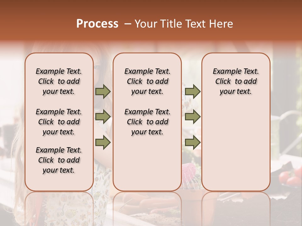 Having Fun At Camera Trowel PowerPoint Template