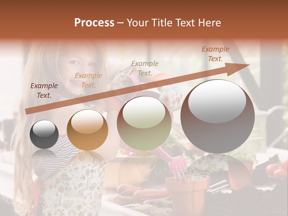 Having Fun At Camera Trowel PowerPoint Template