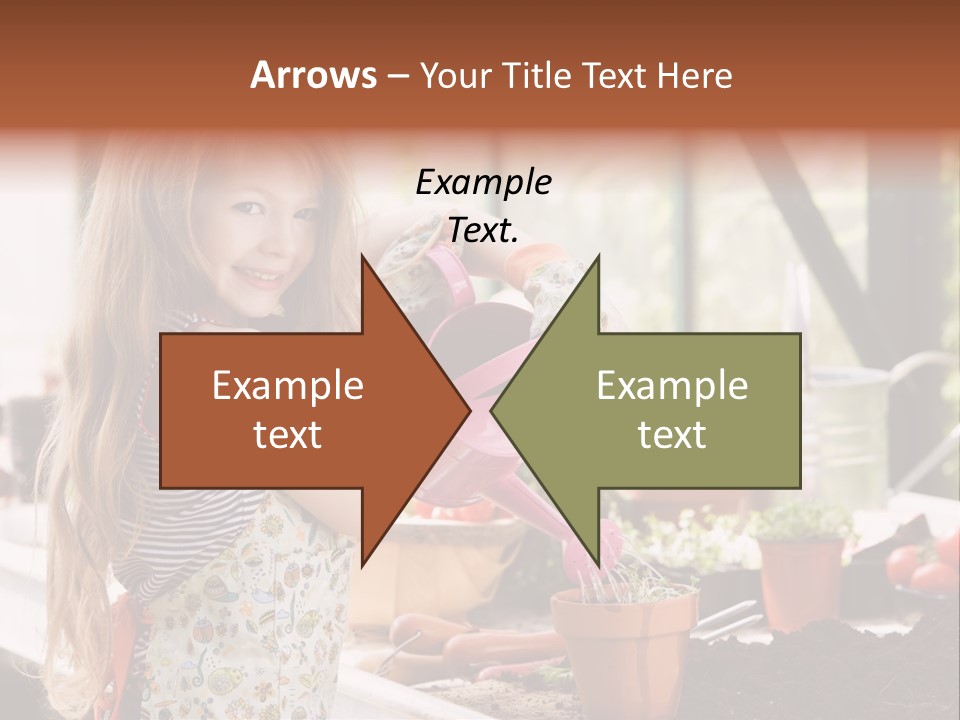 Having Fun At Camera Trowel PowerPoint Template