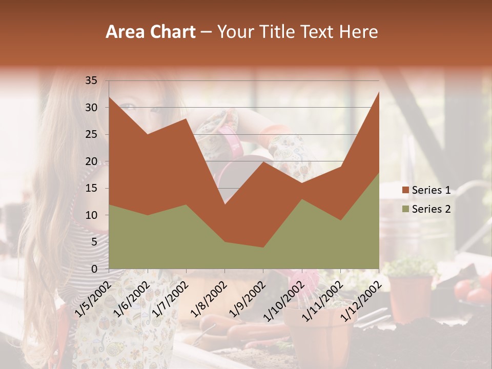 Having Fun At Camera Trowel PowerPoint Template