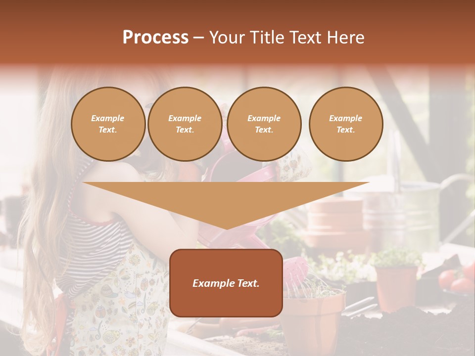 Having Fun At Camera Trowel PowerPoint Template