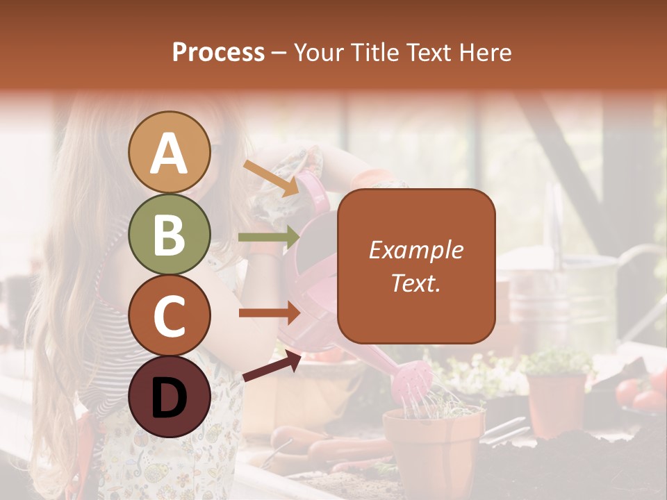 Having Fun At Camera Trowel PowerPoint Template
