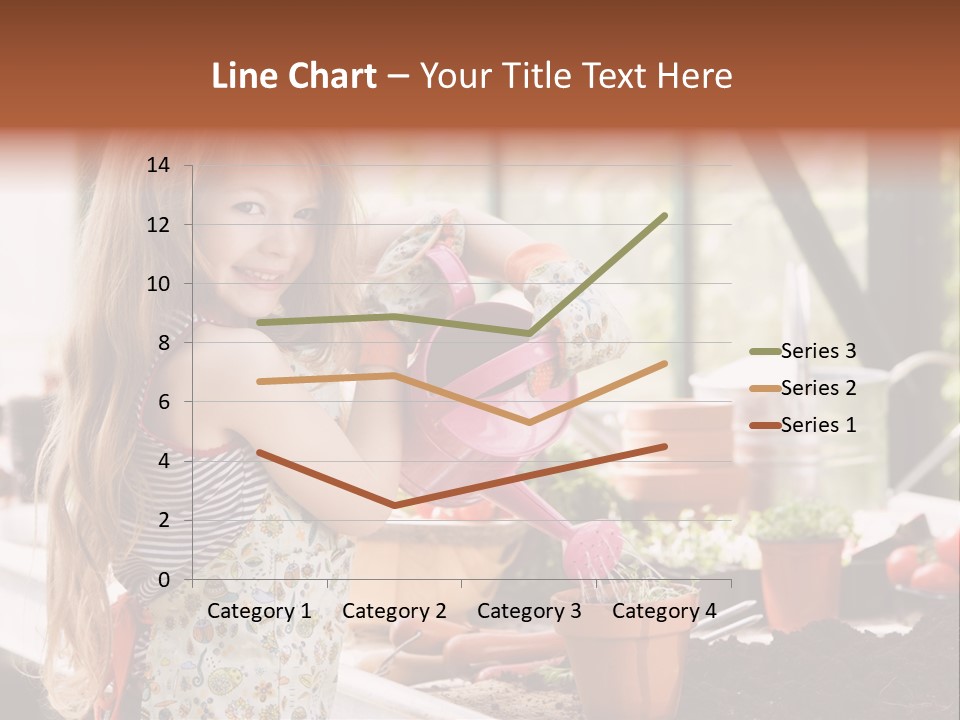 Having Fun At Camera Trowel PowerPoint Template