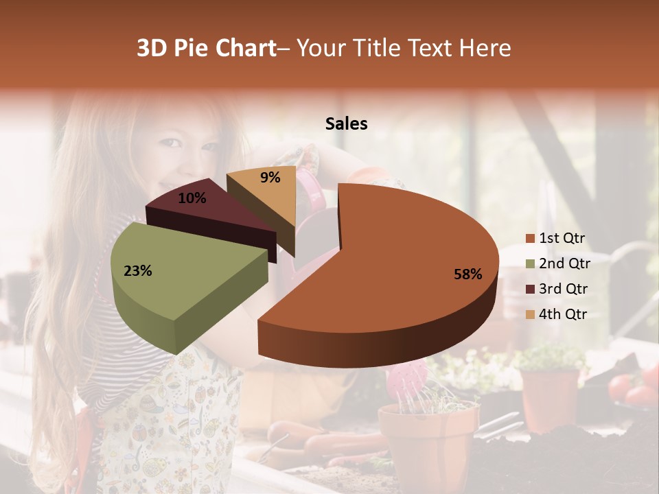Having Fun At Camera Trowel PowerPoint Template