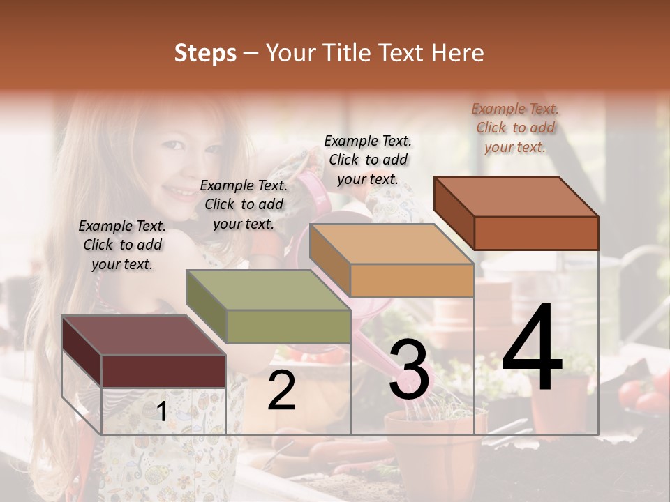 Having Fun At Camera Trowel PowerPoint Template