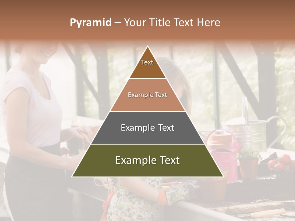 Greenhouse Planting Smile PowerPoint Template