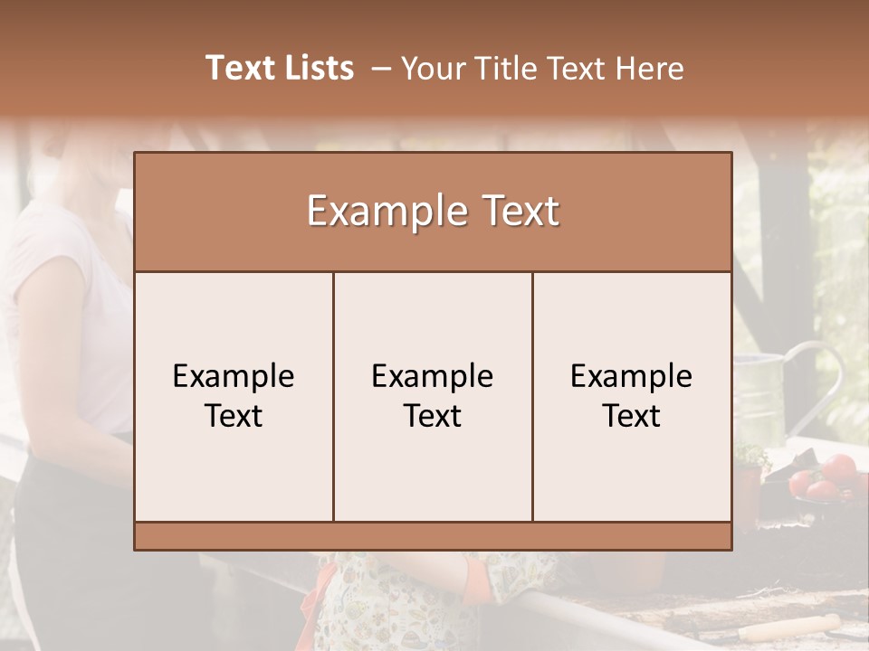 Greenhouse Planting Smile PowerPoint Template