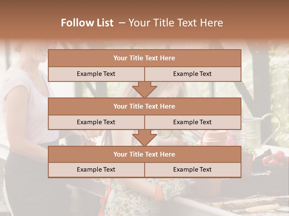 Greenhouse Planting Smile PowerPoint Template