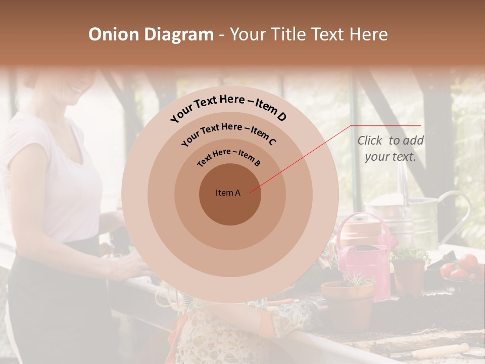 Greenhouse Planting Smile PowerPoint Template