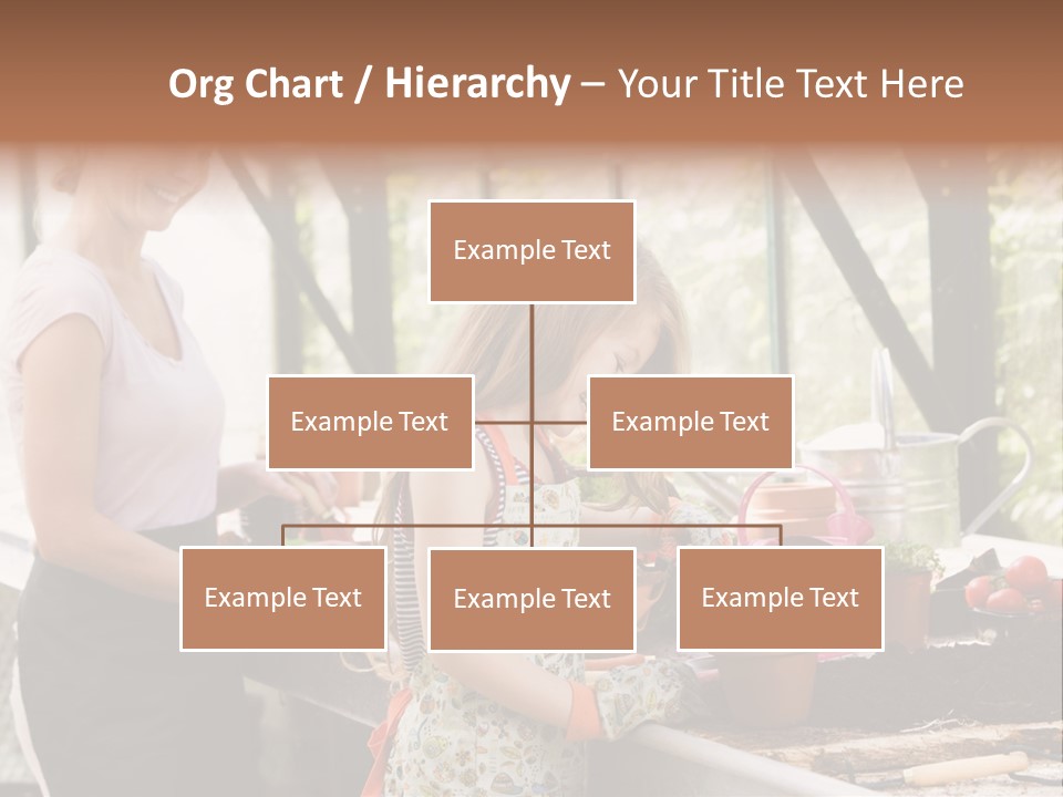 Greenhouse Planting Smile PowerPoint Template