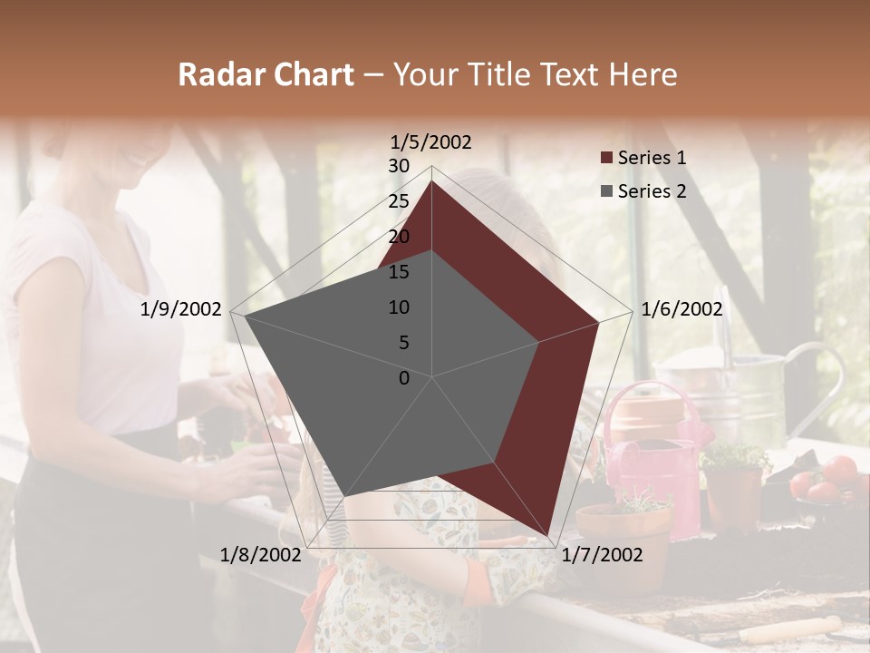 Greenhouse Planting Smile PowerPoint Template