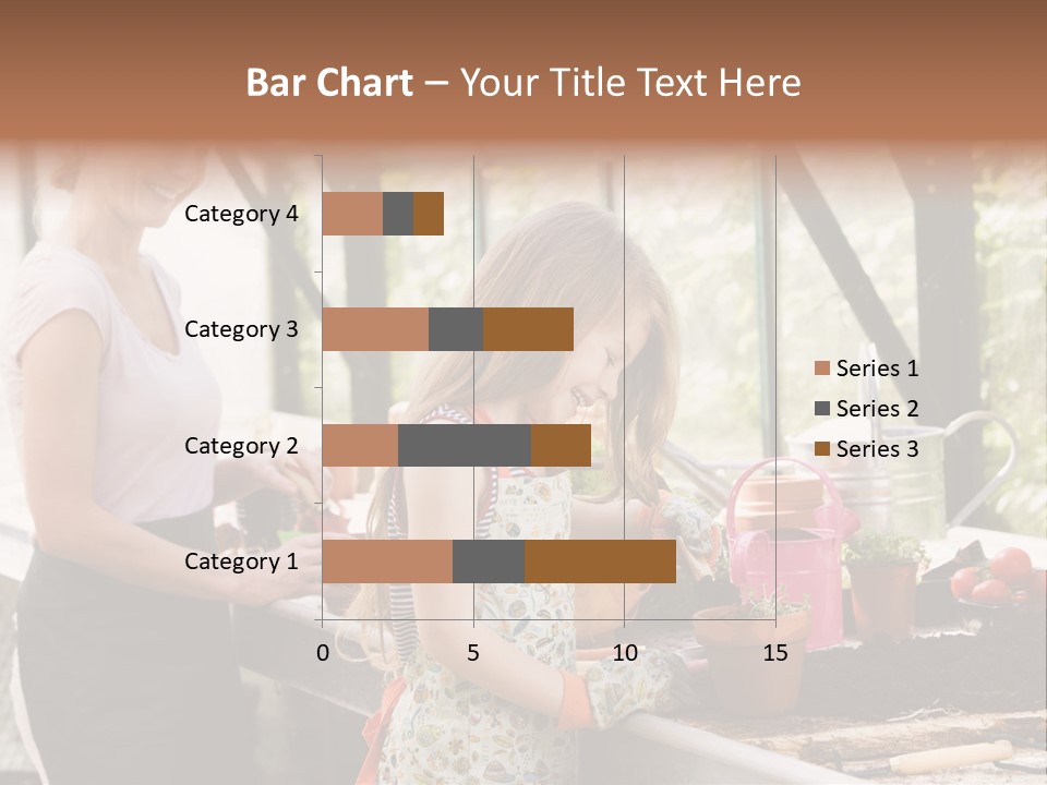 Greenhouse Planting Smile PowerPoint Template