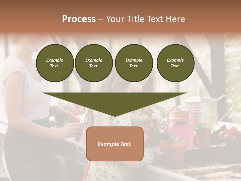 Greenhouse Planting Smile PowerPoint Template