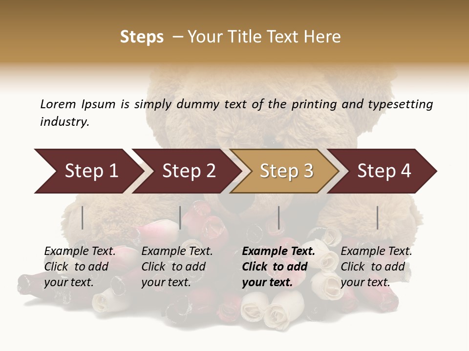 Rose Brown Toy PowerPoint Template