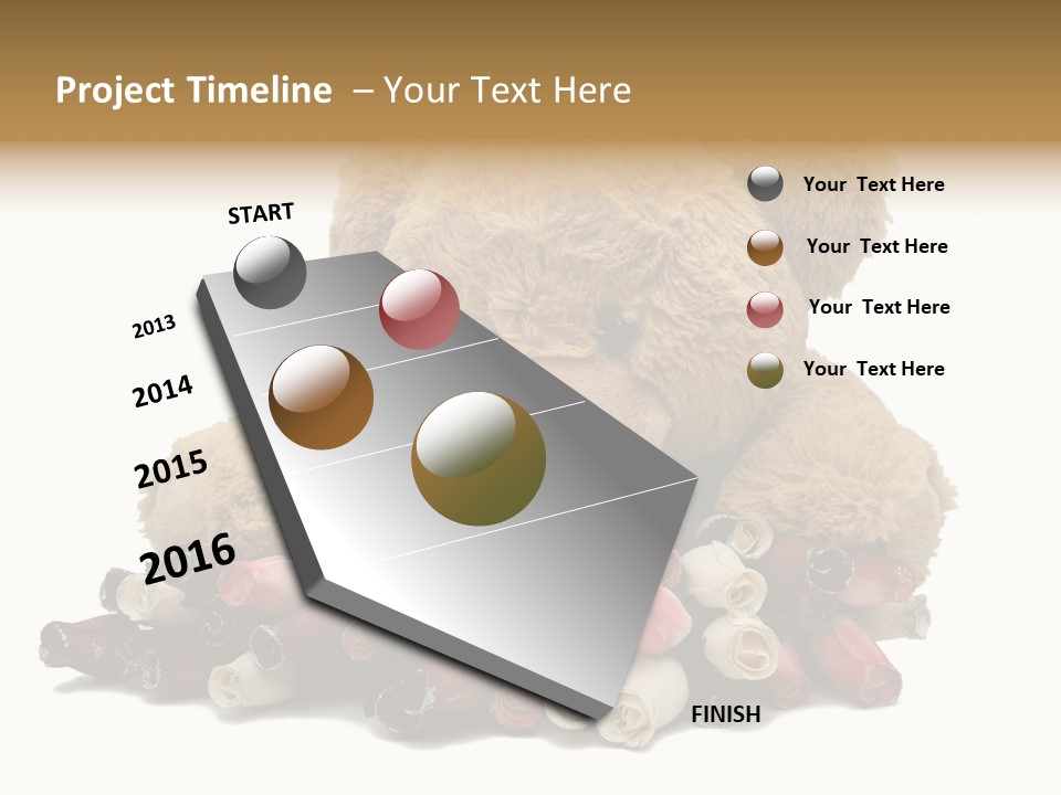 Rose Brown Toy PowerPoint Template