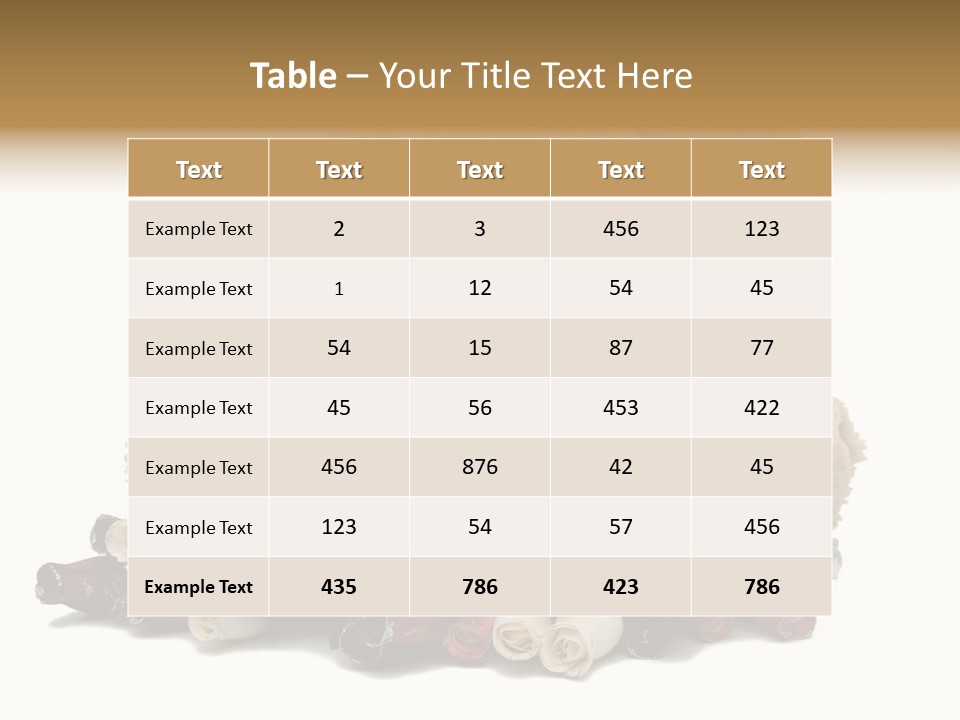 Rose Brown Toy PowerPoint Template