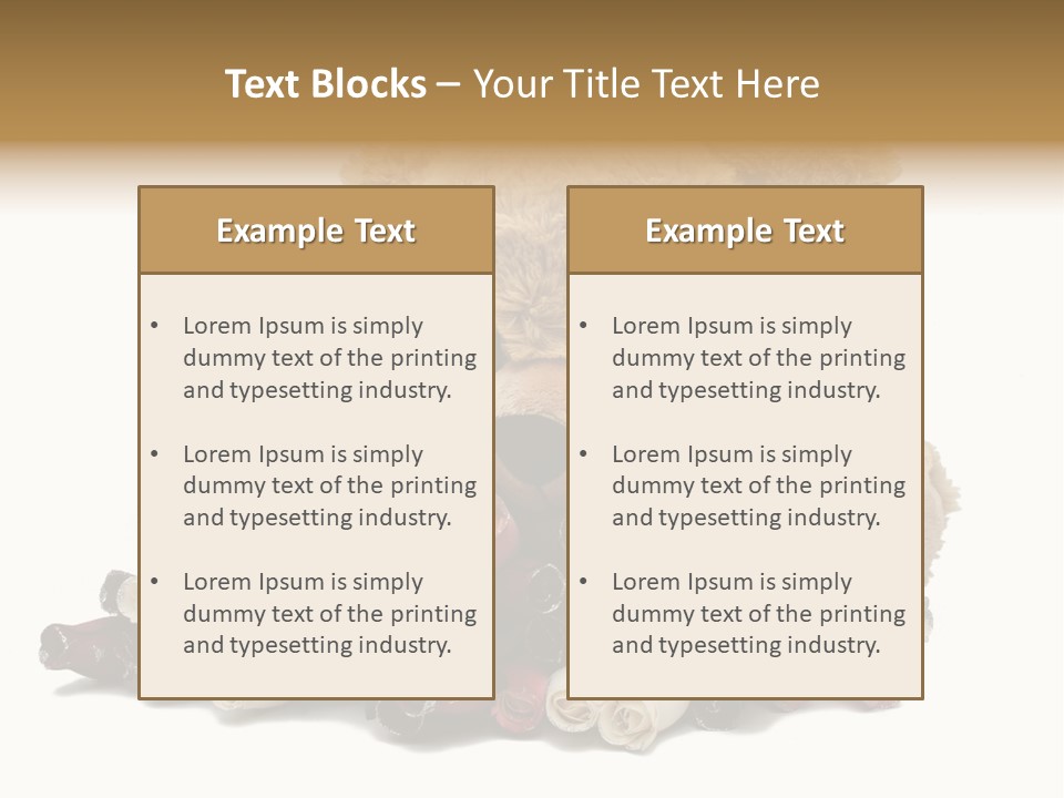 Rose Brown Toy PowerPoint Template